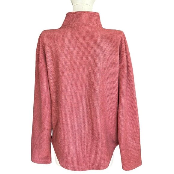 Avalanche Burgundy Full Zip Mock Neck Long Sleeve Jacket w/Pockets Women's Sz L - Picture 3 of 12